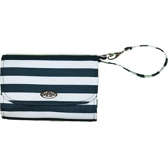 NWT- LillyBit Uptown Diaper Bag Clutch, Black & White Stripes - Picture 2 of 10